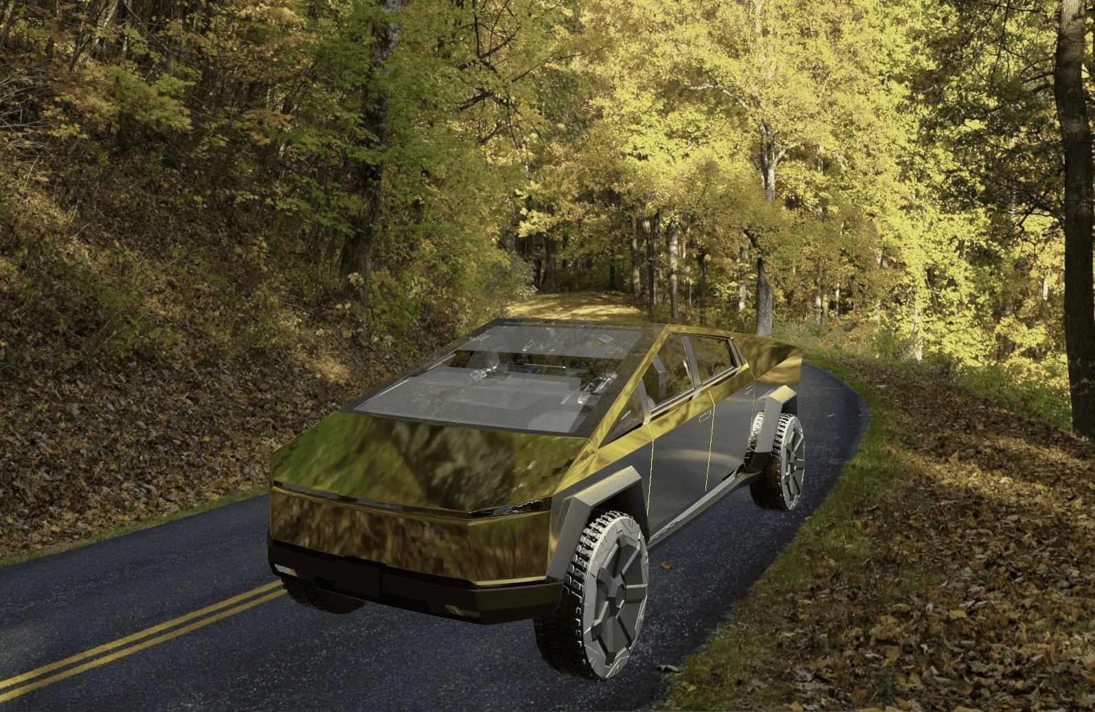 Tesla Cybertruck Musk: Tungsten Carbide Coating may be offered to scratch-proof Cybertruck. Overkill or oustanding? Gold-CT MountainRoad