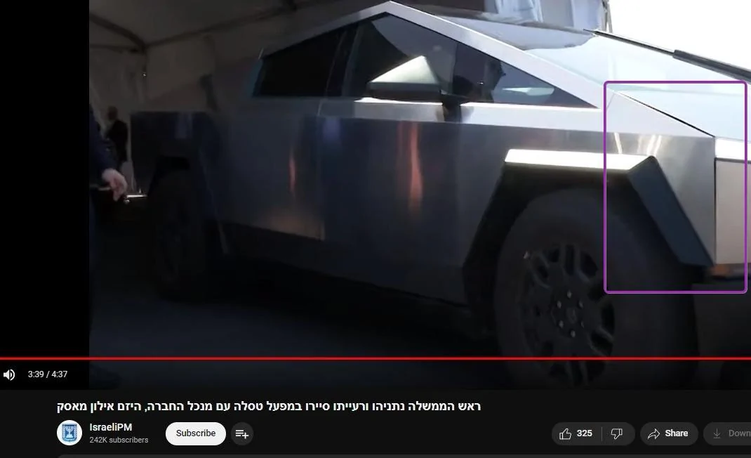 Tesla Cybertruck 🕶️ Elon takes Prime Minister Netanyahu for a Cybertruck spin and interior look! [⚠️ ADMIN WARNING: NO POLITICS] g2zXqi6