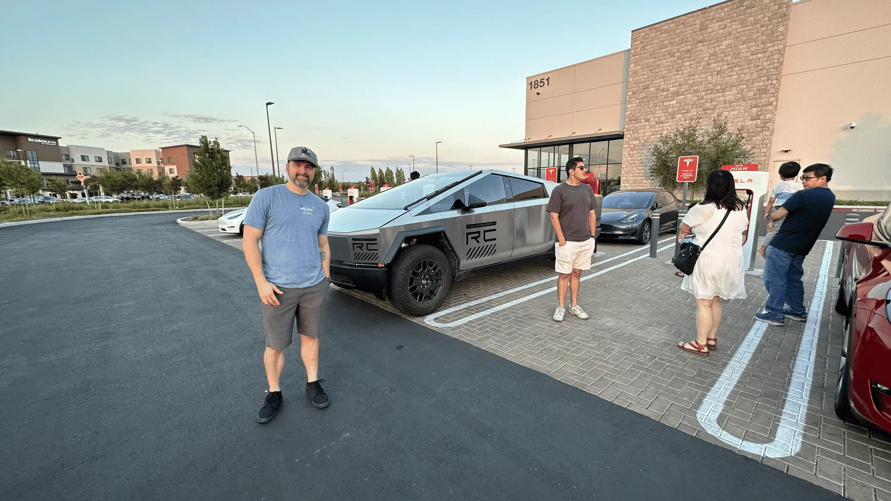 Tesla Cybertruck Cybertruck charging at 50,000th Supercharger in Roseville, CA. UPDATE W/ VIDEO tempImageLmp4L0