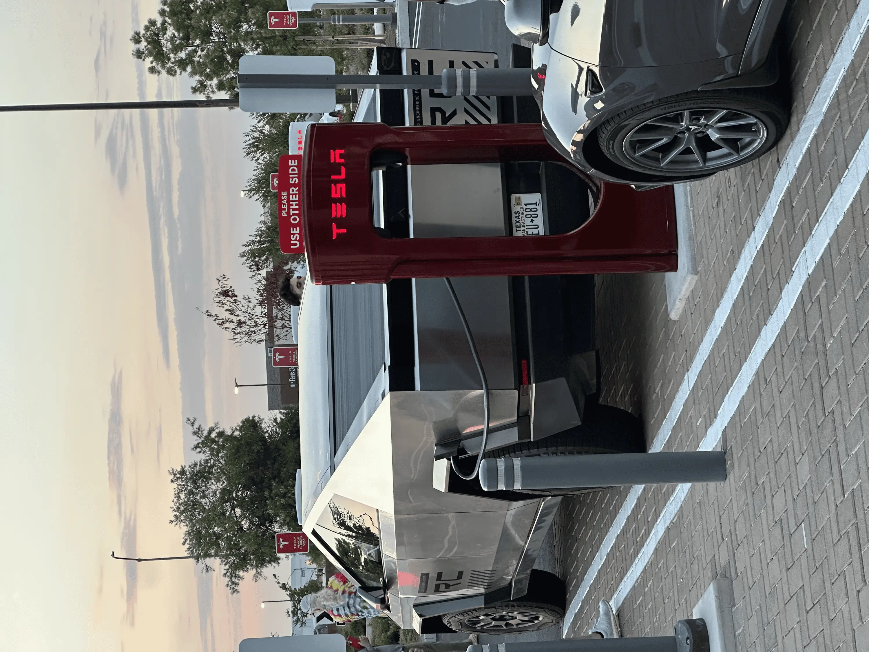 Tesla Cybertruck Cybertruck charging at 50,000th Supercharger in Roseville, CA. UPDATE W/ VIDEO tempImageHNnqIK