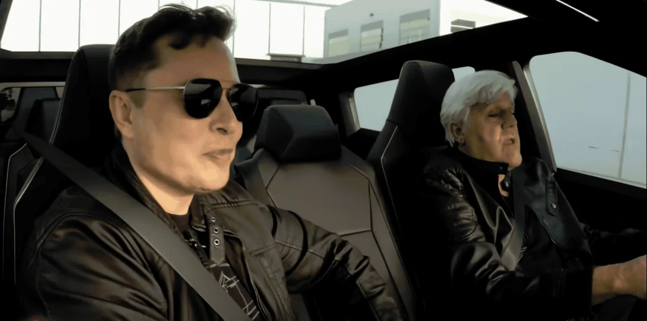 Tesla Cybertruck 🕶️ Elon takes Prime Minister Netanyahu for a Cybertruck spin and interior look! [⚠️ ADMIN WARNING: NO POLITICS] 1695232100550
