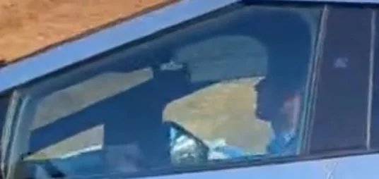 Tesla Cybertruck Video: Sun Visor Down and Cybertruck's Brushed/Satin Stainless vs. Polished Mirror Stainless Steel sun visor cybertruck