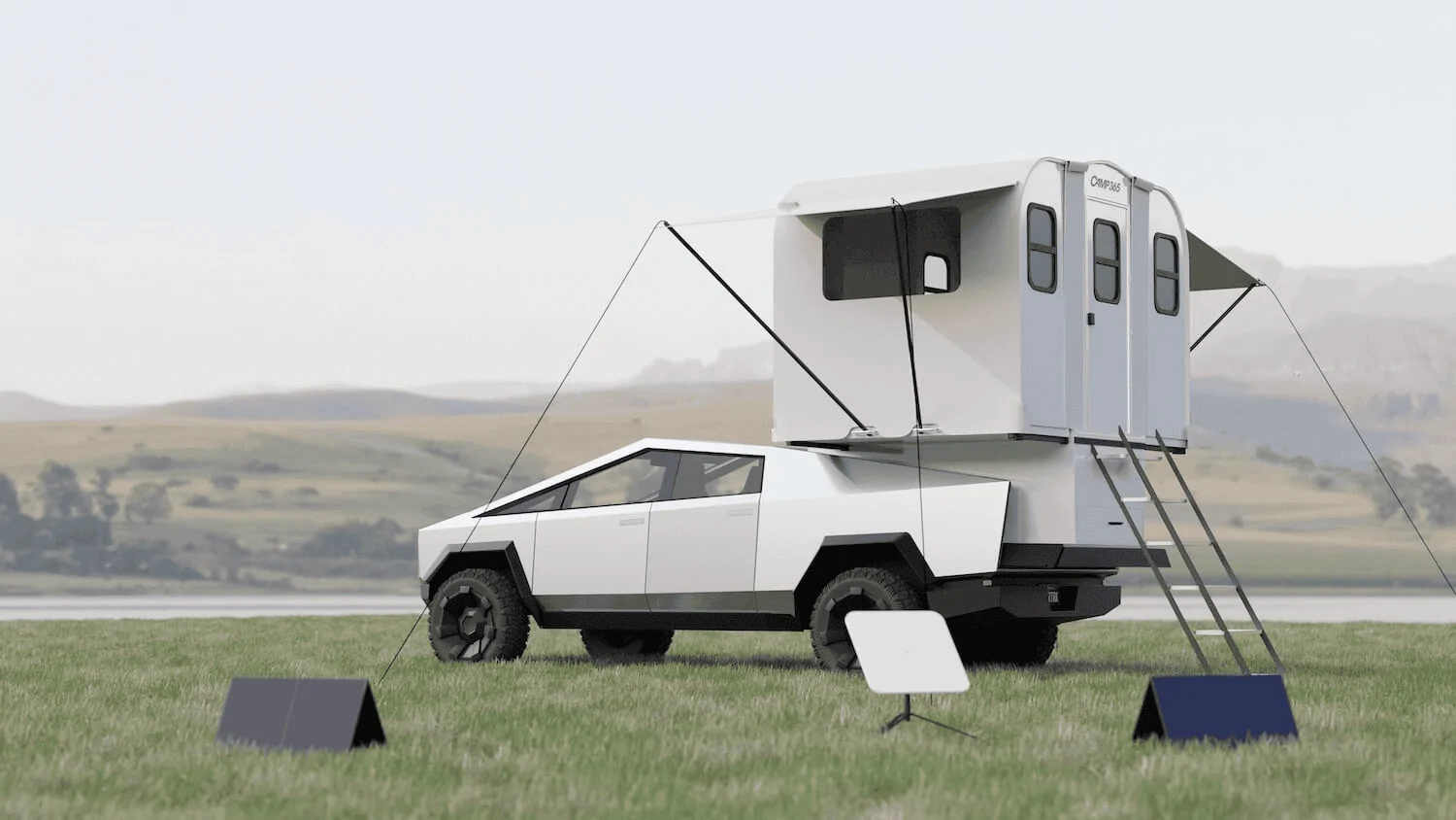 Tesla Cybertruck Truck Camper Options w/ Pics 1695594348868