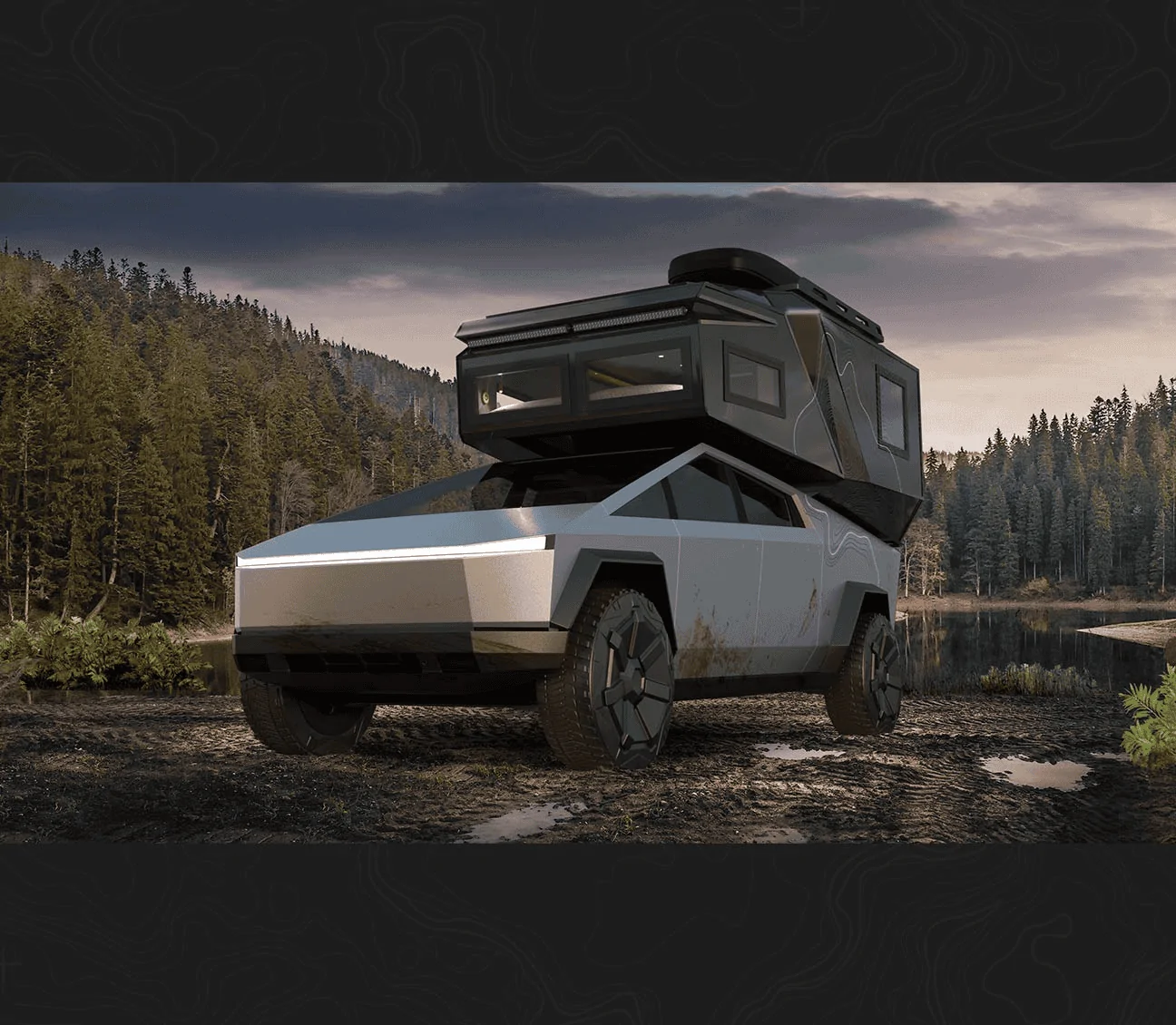 Tesla Cybertruck Truck Camper Options w/ Pics 1695595201501