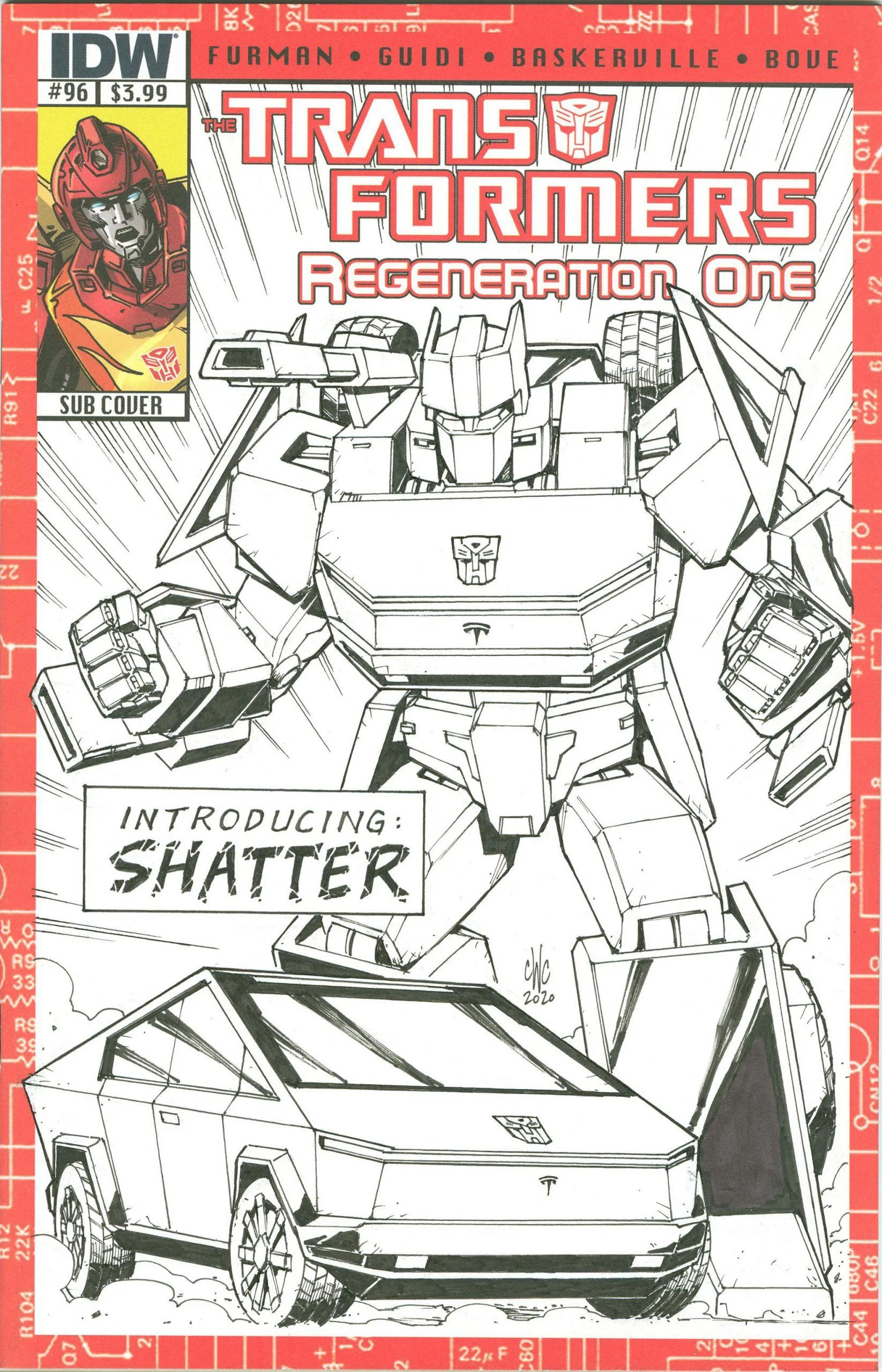 Tesla Cybertruck Cybertruck: Autobot or Decepticon Casey_Coller_Tesla_Cybertruck-Shatter_02-comic-transformers-scaled