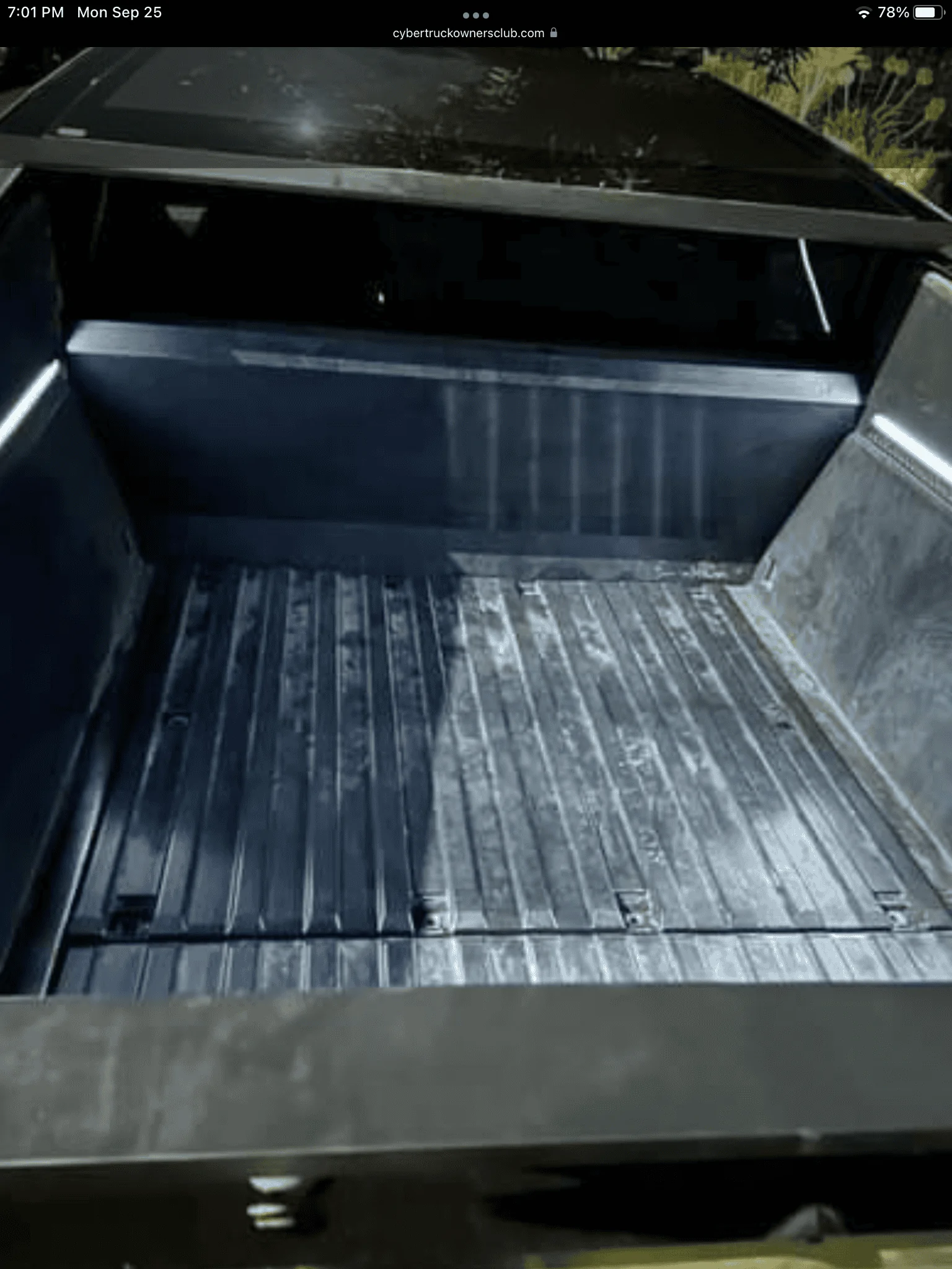Tesla Cybertruck Cybertruck bed vault lighting is so clean (clearest photo yet) D6B9DB0D-67B2-49B5-A0CE-313570D14832