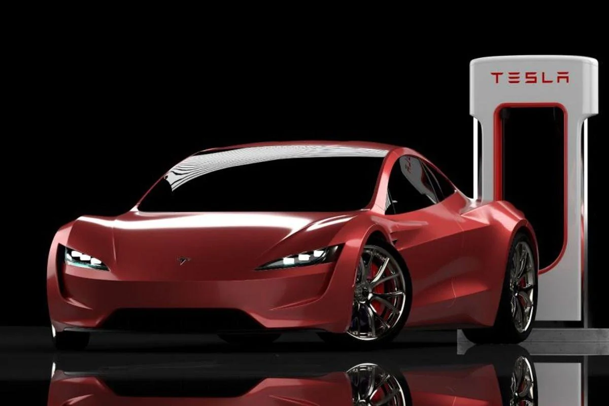 Tesla Cybertruck Where Does Tesla Get its Lithium? (Updated 2023) red-tesla-car-in-front-of-a-charging-station