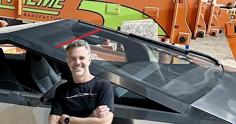 Tesla Cybertruck Windshield wiper sweep examples cybertruck windshield swee