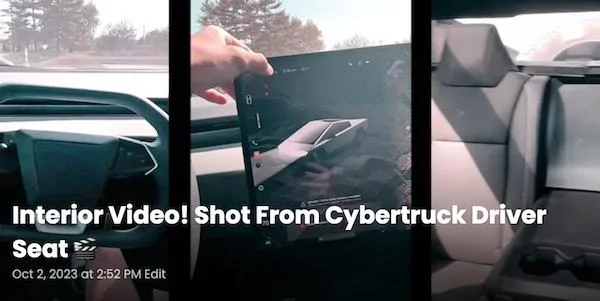 Tesla Cybertruck @SawyerMerrit discussed new CyberTruck model lineup: base, mid, tri, quad, plaid Screenshot 2023-10-02 at 4.02.59 PM