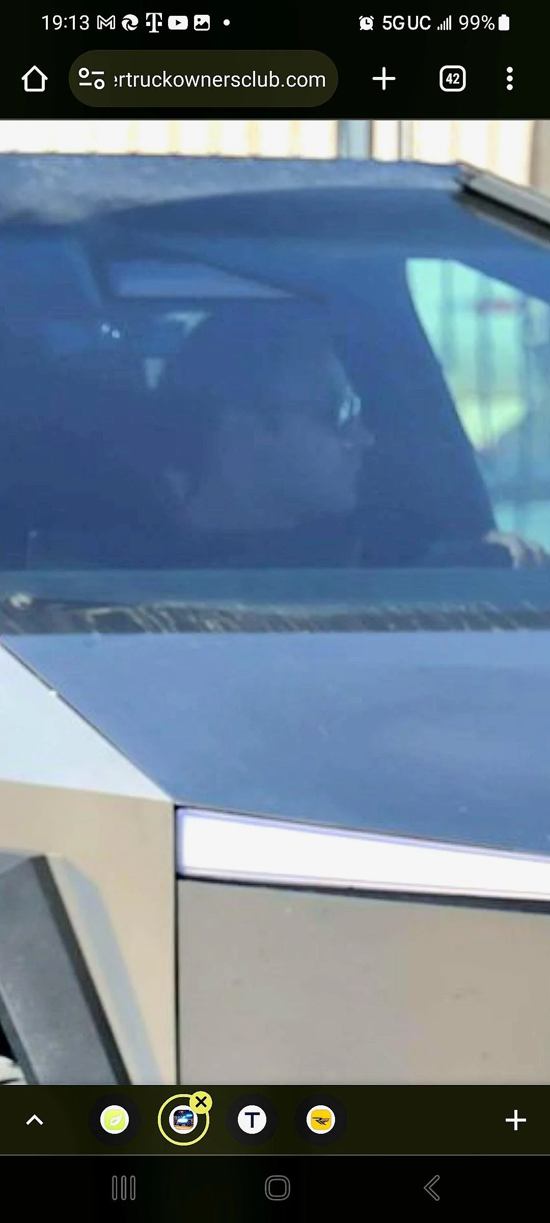 Tesla Cybertruck Cybertruck Spotted at Space X Starbase Driving Around! Screenshot_20231003_191328_Chrom