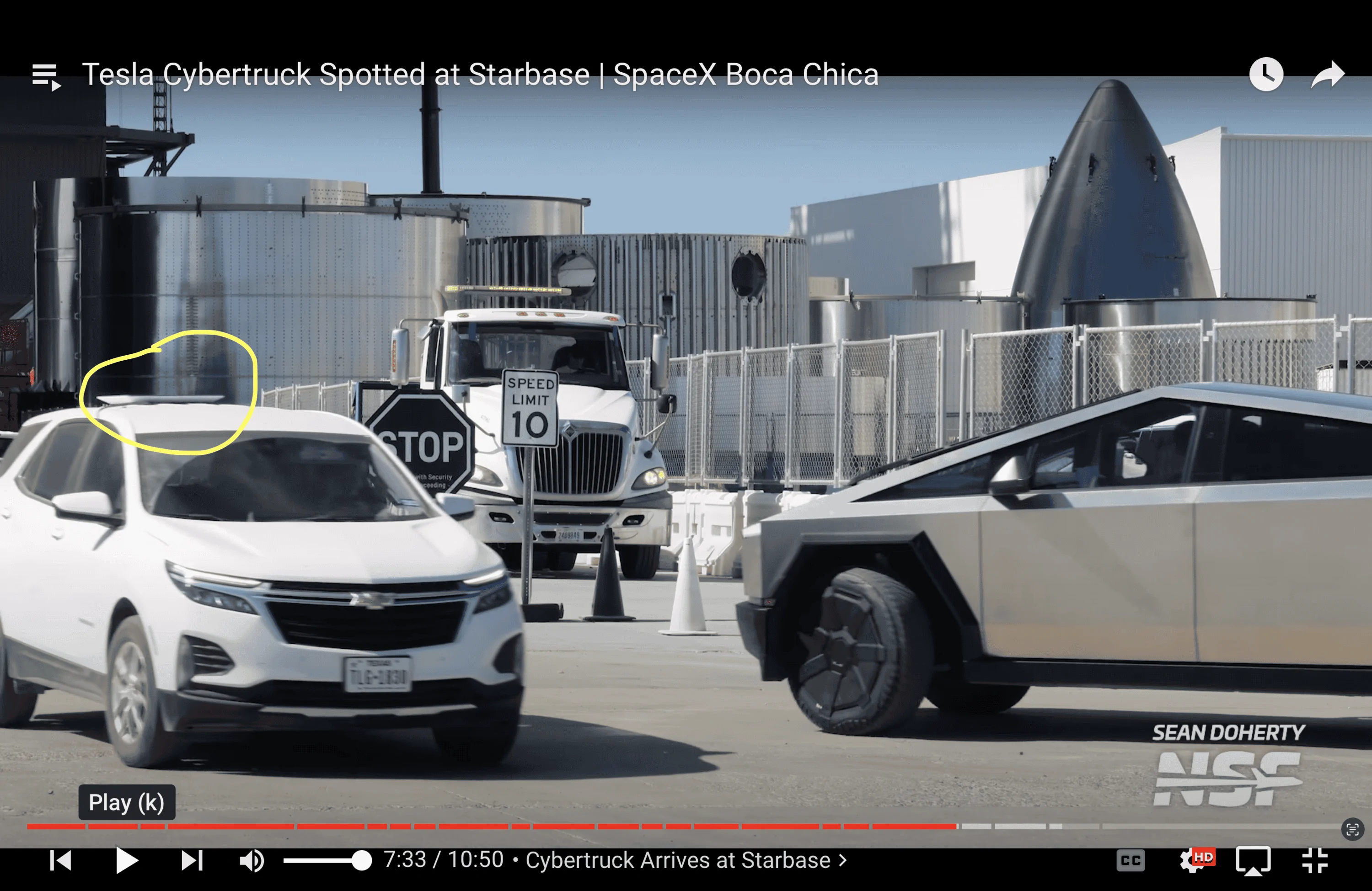 Tesla Cybertruck Videos of Cybertruck towing SpaceX rocket engine!! 🦾 Screenshot 2023-10-05 at 12.38.49 AM