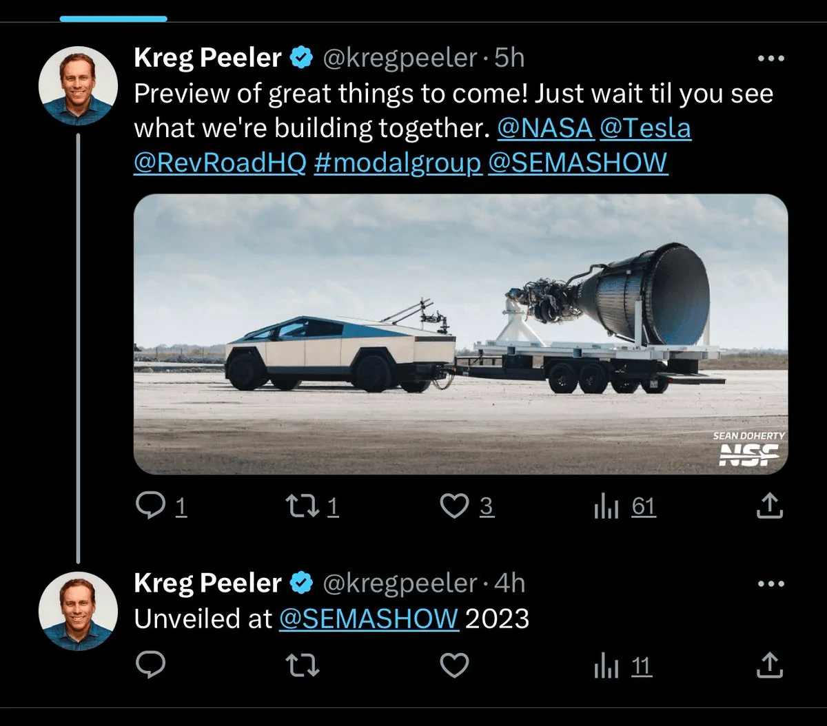Tesla Cybertruck Cybertruck to appear at SEMA 2023? 1696542264395