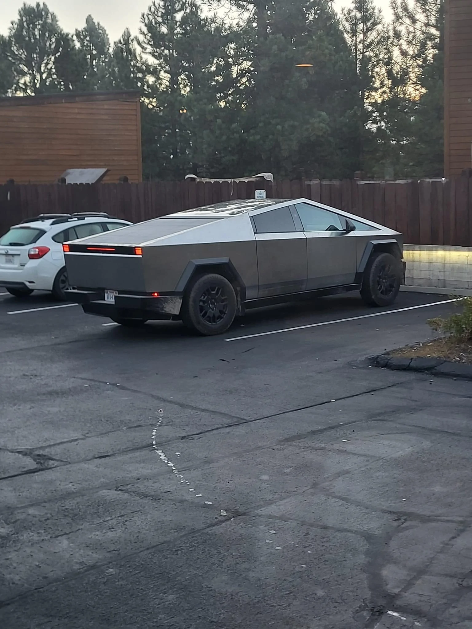 Tesla Cybertruck Cybertruck with partial white interior spotted in Truckee CA img_8832-jpeg
