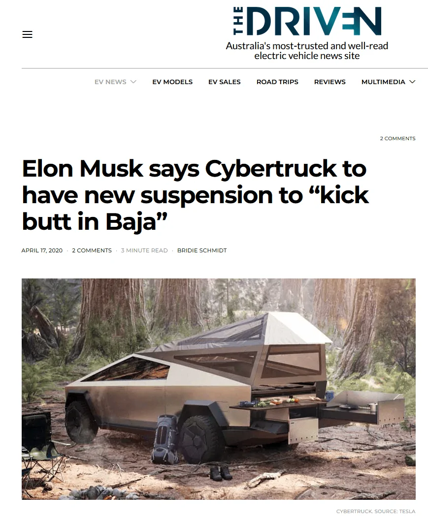Tesla Cybertruck Cybertruck off-roading in Baja (live streamed by Tesla)! 1696820890678