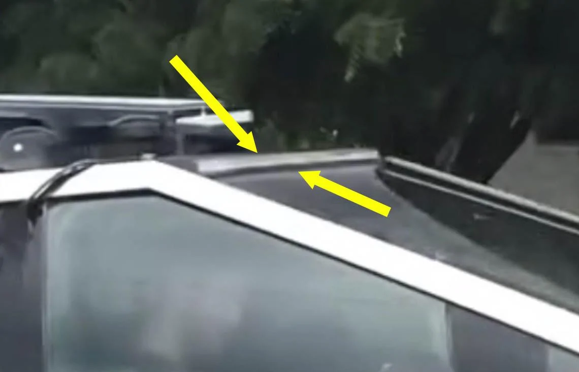Tesla Cybertruck Lightbar accessory spotted on Cybertruck! 💡 cybertruck lightbar accessory