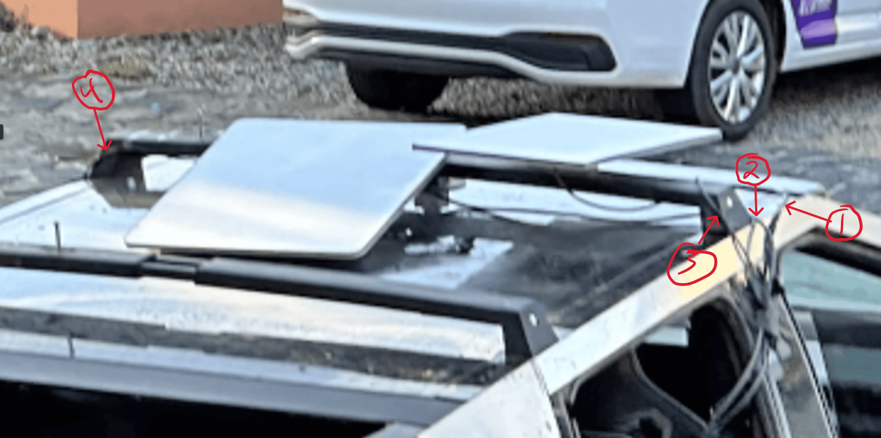 Tesla Cybertruck Motherlode of Cybertrucks pics from Mexico hotel -- frunkgating, offroad gear, bed & interior peek! Screenshot 2023-10-09 192542