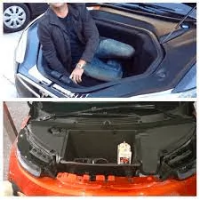 Tesla Cybertruck Motherlode of Cybertrucks pics from Mexico hotel -- frunkgating, offroad gear, bed & interior peek! 1696895965726