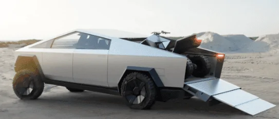 Tesla Cybertruck Let's Talk Exterior Ramps, but first: Vault Load Height in Squat (or Kneel) Mode 1696964563693