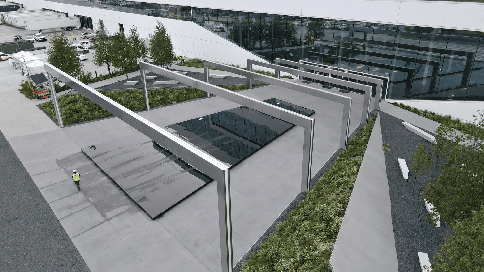 Tesla Cybertruck GFTX New Entrance - Inspired by QC Light Tunnels Inspection Systems? 1697468452111