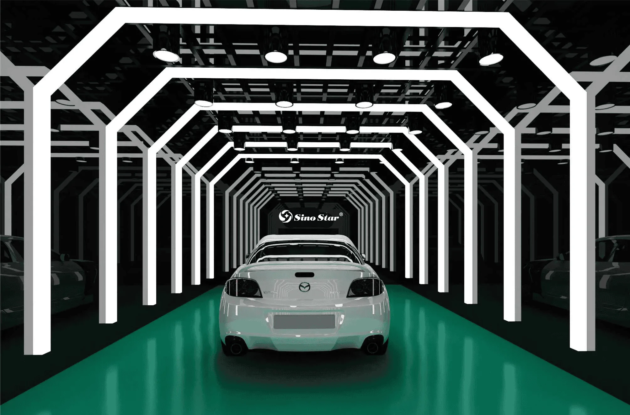 Tesla Cybertruck GFTX New Entrance - Inspired by QC Light Tunnels Inspection Systems? 1697468671197