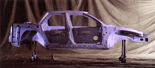 Tesla Cybertruck Cybertruck frame / casting / chassis / body structure in plain sight outside Giga Texas 🧐 1991spacefram