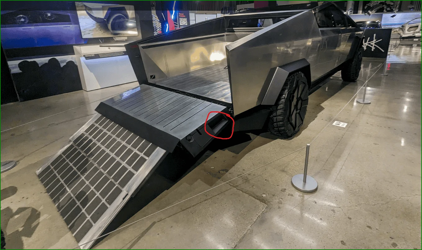 Tesla Cybertruck Let's talk ramp inside tailgate... 1697759837850