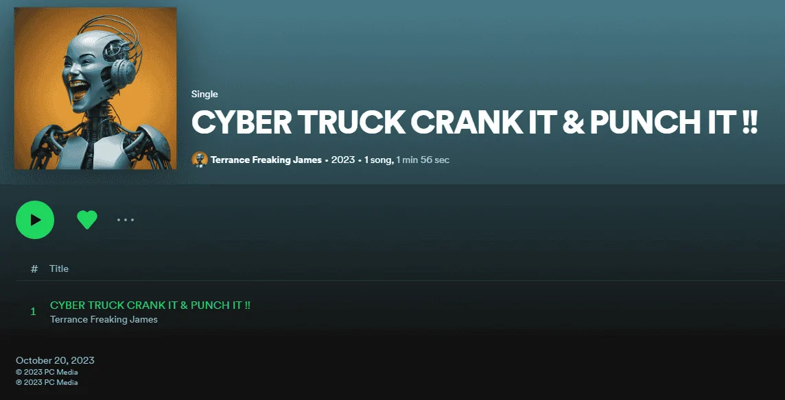 Tesla Cybertruck NEW MUSIC IT WILL MAKE YOU LAUGH!! 1697812808942