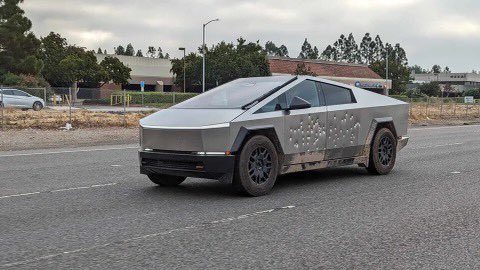 Tesla Cybertruck Bulletproof tested Cybertruck spotted!!  Musk confirms: "No bullets penetrated into the passenger compartment." [⚠️ ADMIN WARNING: NO POLITICS] f85-hj6acaap8dz-jpe