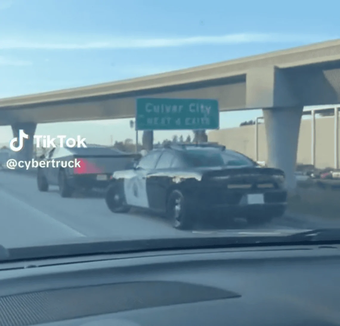 Tesla Cybertruck Franz Driven Cybertruck Pulled Over In Culver City! Screenshot 2023-10-27 at 10.33.57 AM