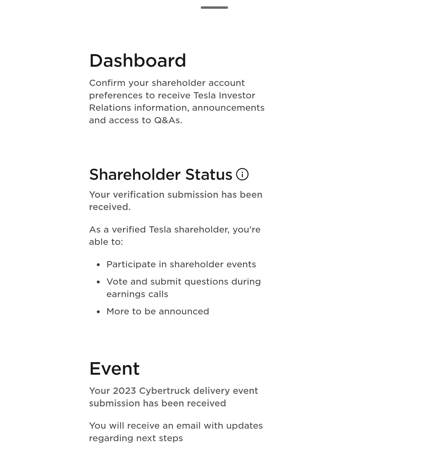Tesla Cybertruck Cybertruck delivery event ticket lottery now open! [Deadline: 11/3/23] Screenshot_20231027_154940_Chrom