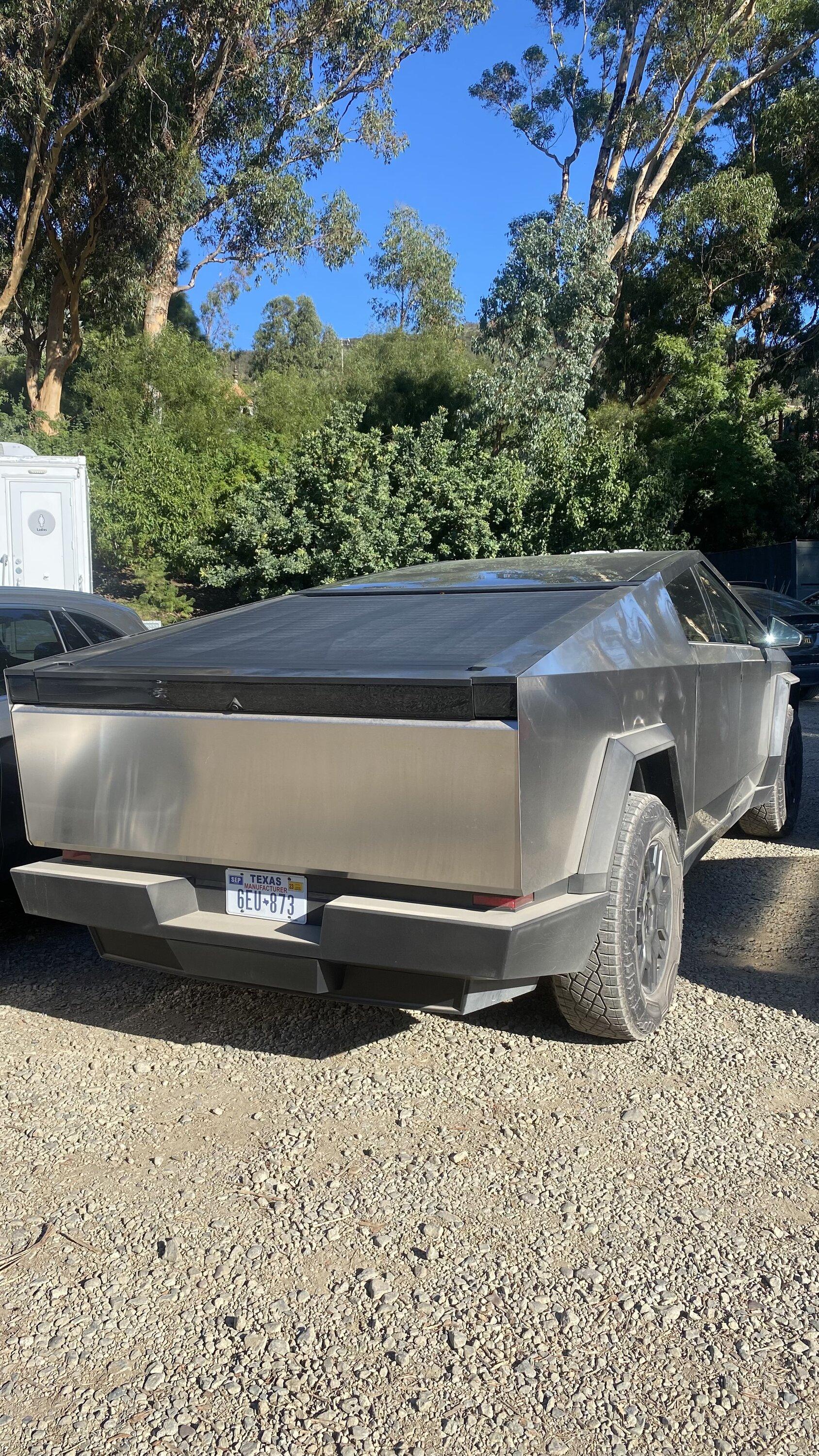 Tesla Cybertruck Von Holzhausen’s Cybertruck at Malibu Fundraiser IMG_0719