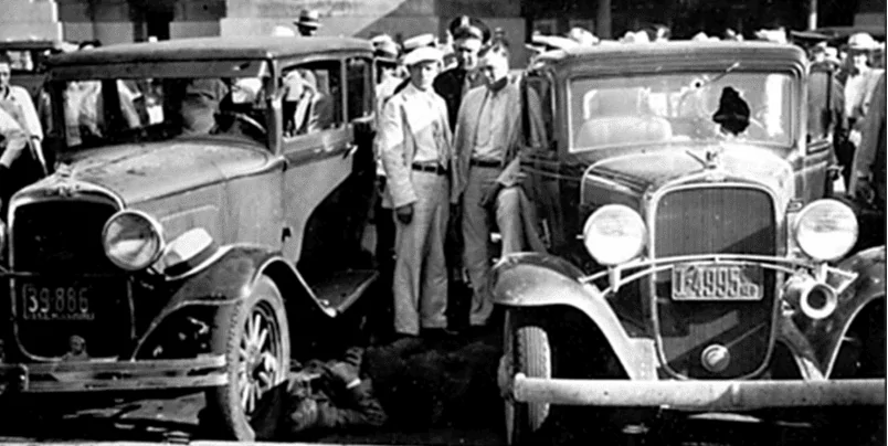 Tesla Cybertruck What Al Capone, other 1930s gangsters, and police shooting results really looked like 1698561446415