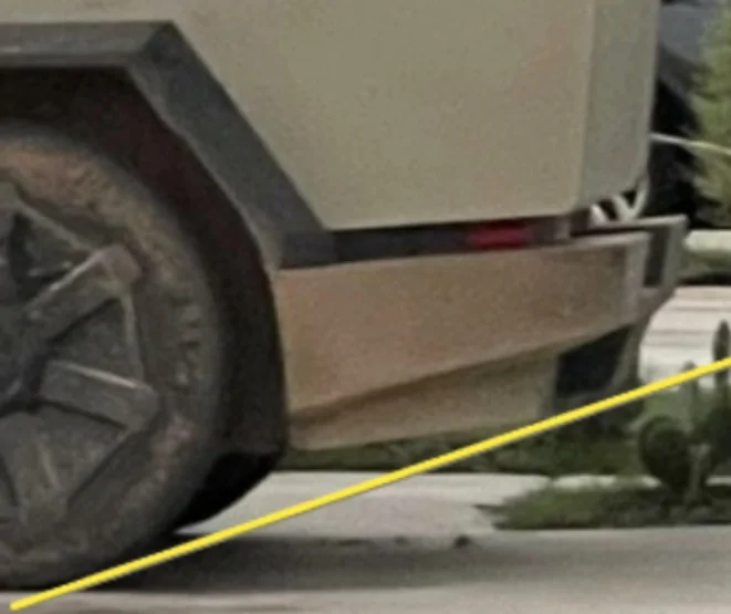 Tesla Cybertruck Cybertruck bed fully exposed w/ look at storage compartment cubby and LED lighting MsdY2CY