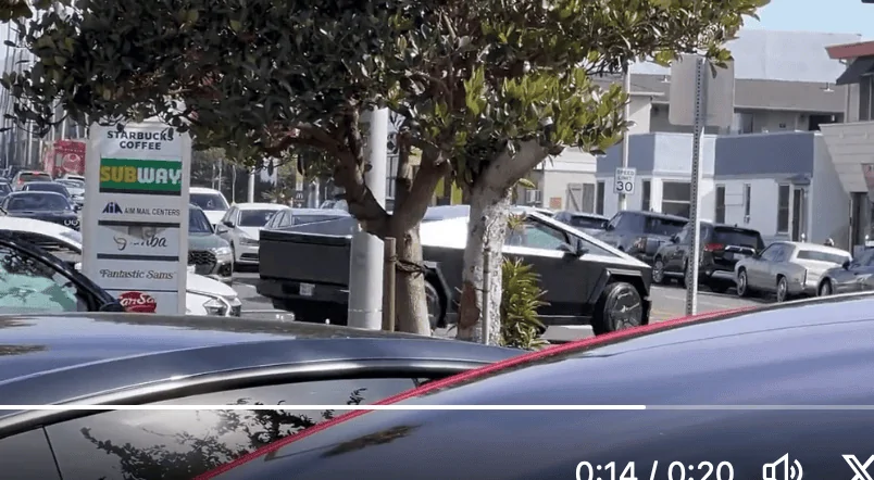 Tesla Cybertruck Matte Black Cybertruck Finally Appears!! 😱 Driven by Franz Von Holzhausen Screenshot 2023-11-04 at 12-48-44 Matte Black Cybertruck Finally Appears!! ? Driven by Franz 