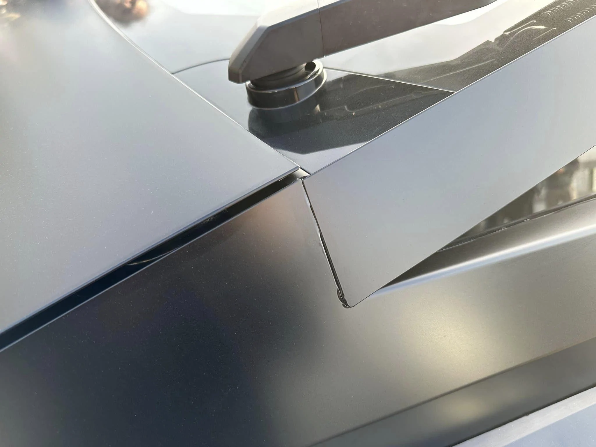 Tesla Cybertruck Matte Black Cybertruck Finally Appears!! 😱 Driven by Franz Von Holzhausen 399564231_6793351150740442_1454433820538951145_n
