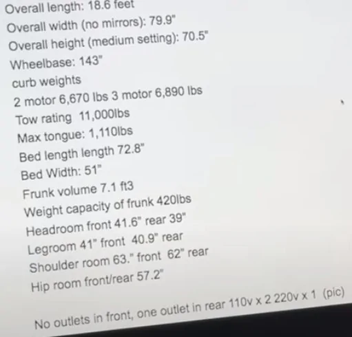 Tesla Cybertruck What will surprise you at the event? ! Spec 2024 Tesla Cybertruck Specs Sheet Dimensions Length Width weight