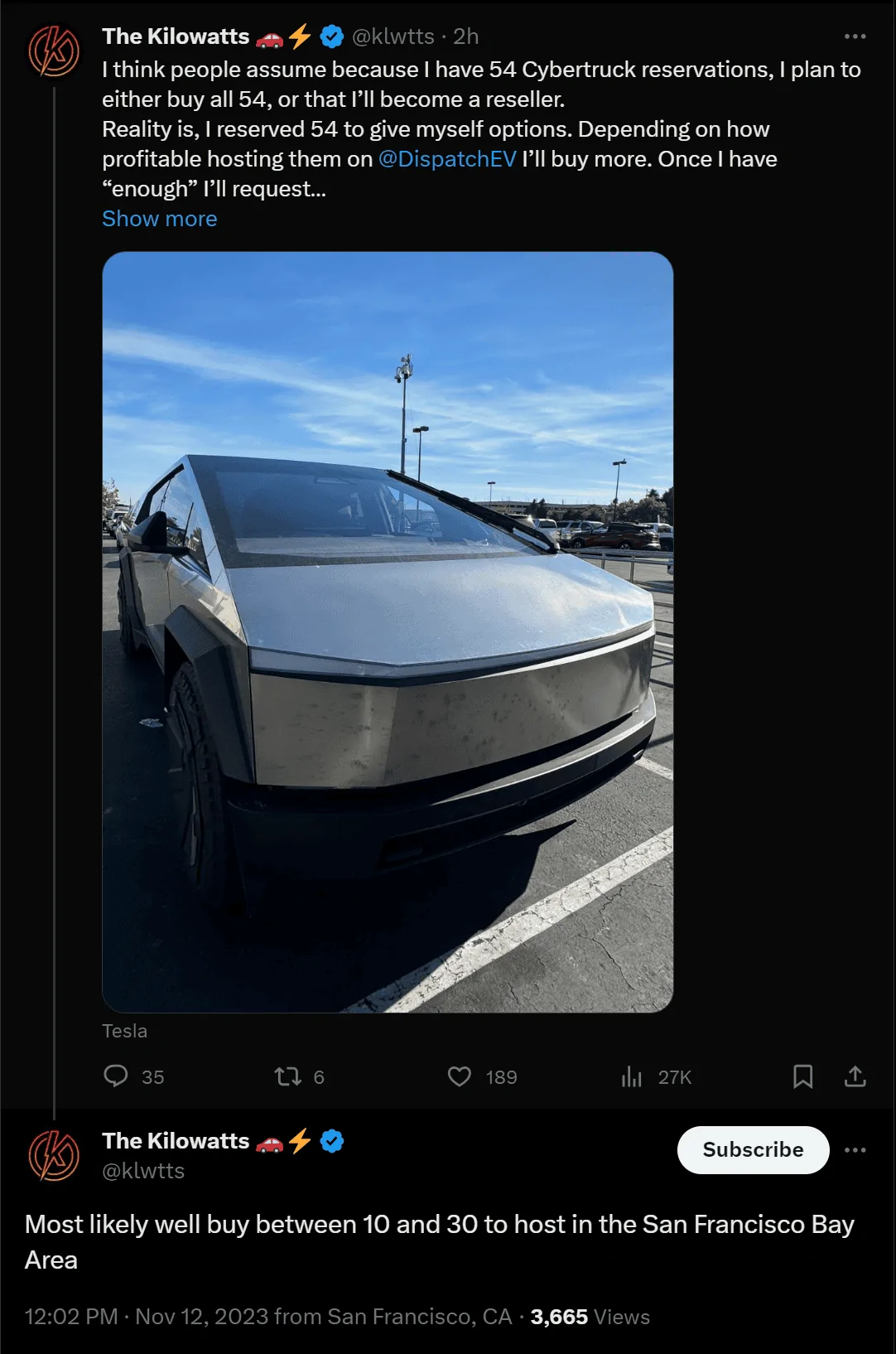 Tesla Cybertruck Stop Holding the Line Screenshot 2023-11-12 144019