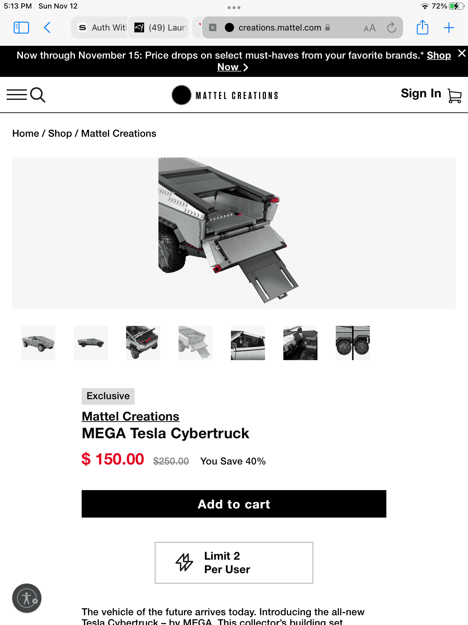 Tesla Cybertruck MEGA X Cybertruck Announced by Mattel - 3,000 Piece Lego-Style Truck 58E8A551-82A0-4F3C-8208-6B6555EF9D0E