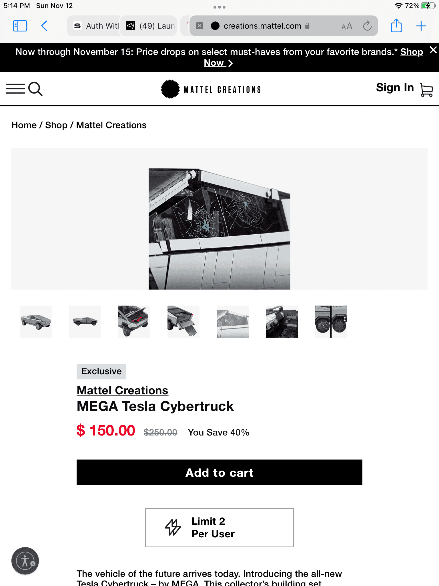 Tesla Cybertruck MEGA X Cybertruck Announced by Mattel - 3,000 Piece Lego-Style Truck 66774EAB-6187-44C1-BDEE-4DB8872D8F5C