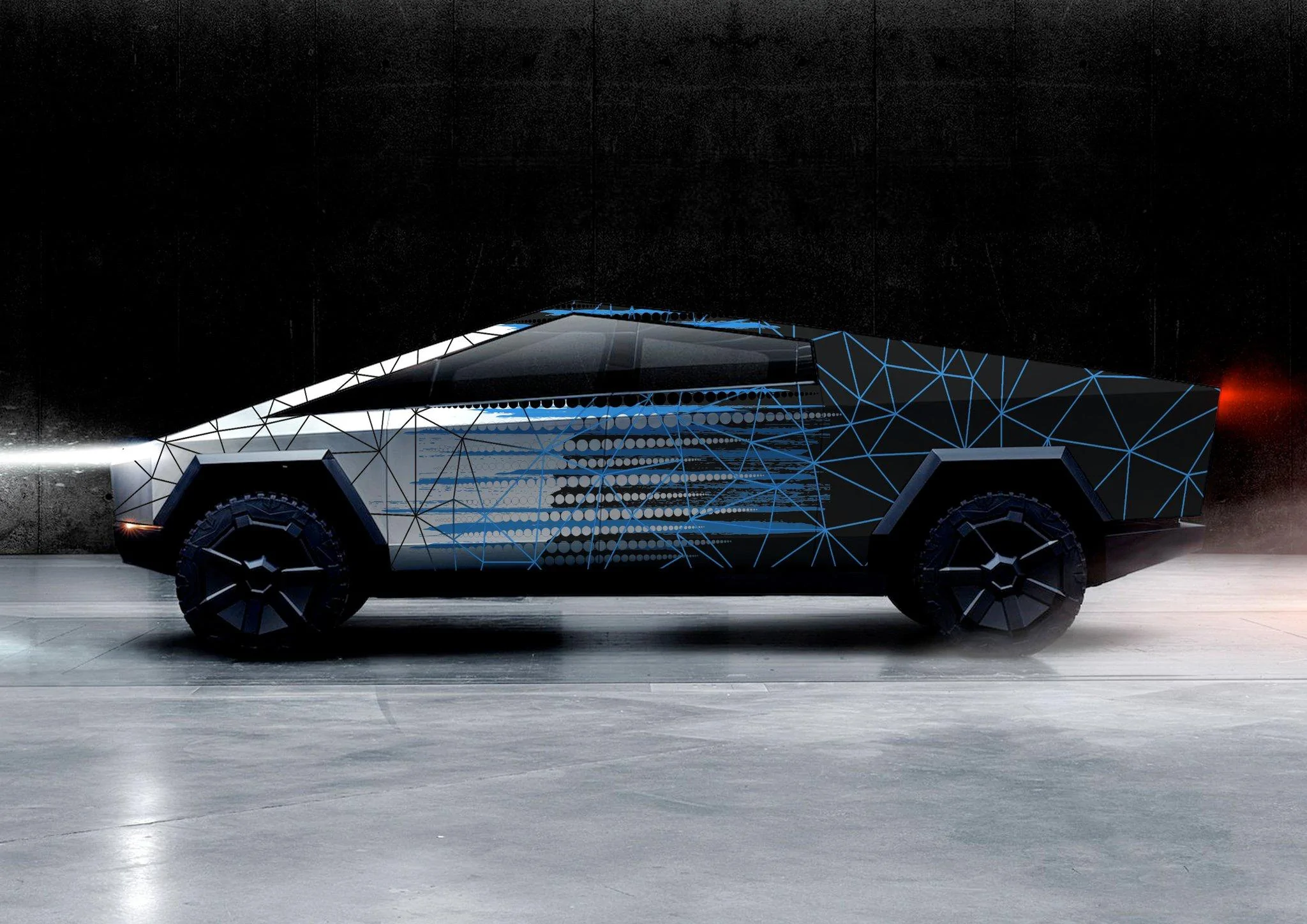 Tesla Cybertruck Cybertruck NO RESALE Restriction (1 Year) Spotted in Purchase Agreement Language CT blue wra