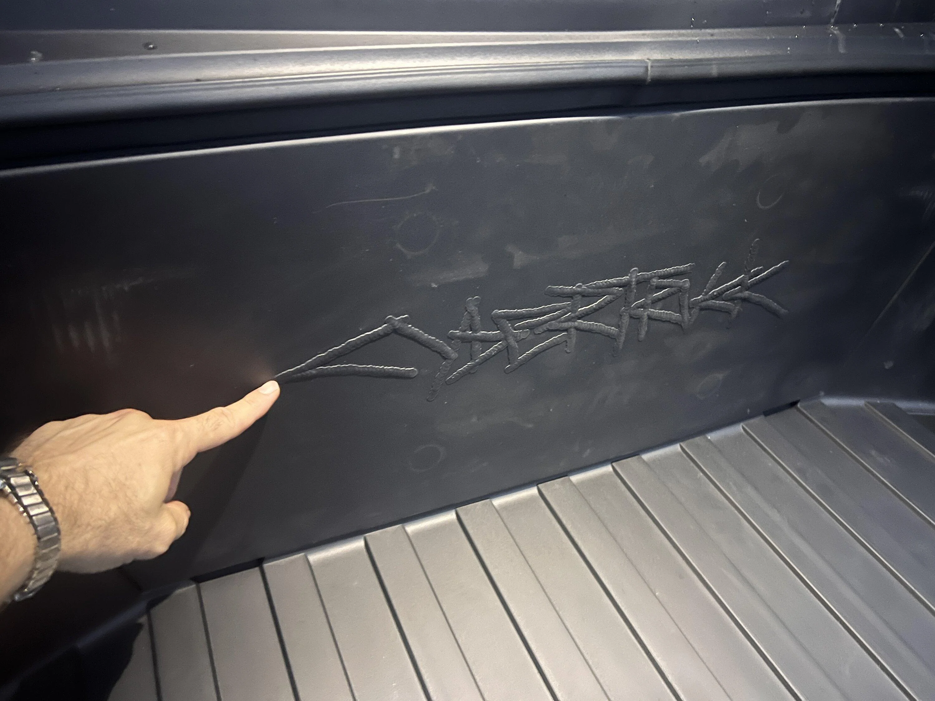 Tesla Cybertruck Best looks @ Cybertruck display menu controls / open frunk / dashboard-interior / glass roof 1BF84069-E799-4B8D-8668-6455101CA1A1