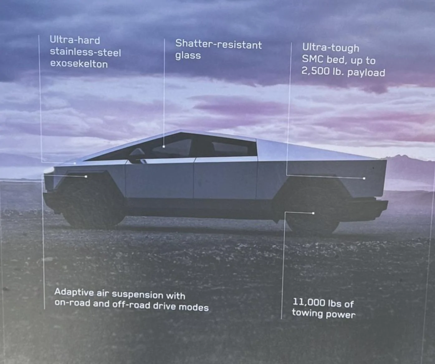 Tesla Cybertruck Confirmed: 11,000 lbs tow rating / 2,500 lbs payload capacity (official specs)! + Shatter-resistant glass B63773CA-C735-43C1-A13B-BA270F251A57
