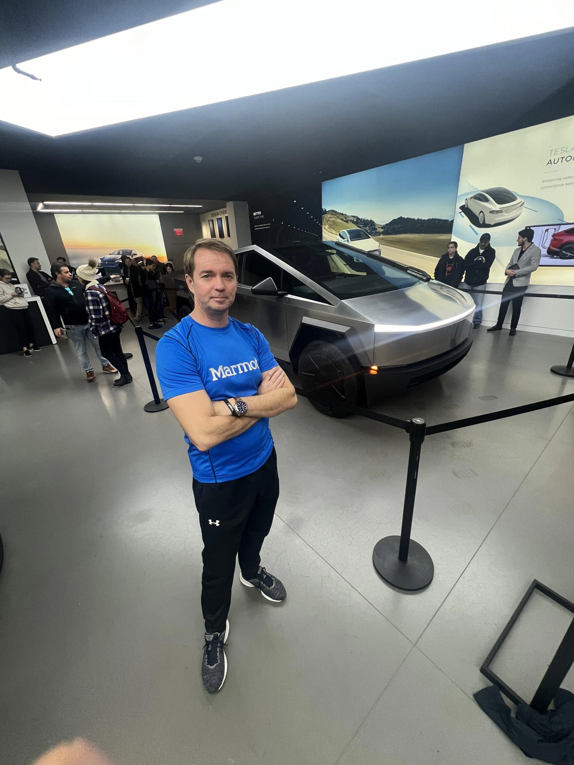 Tesla Cybertruck Cybertruck in Bellevue Washington showroom FINALLY!!! IMG_0083