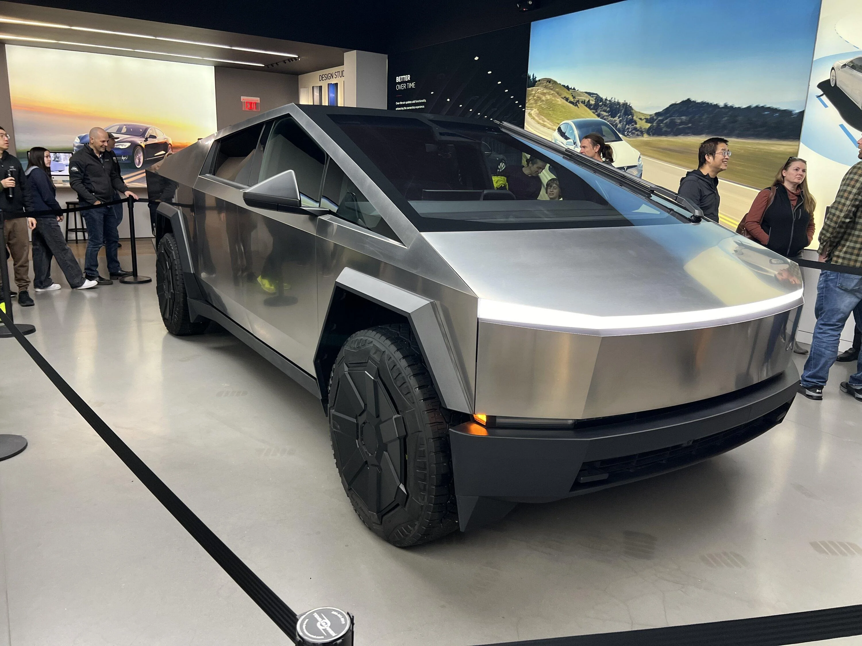 Tesla Cybertruck Cybertruck in Bellevue Washington showroom FINALLY!!! IMG_0095
