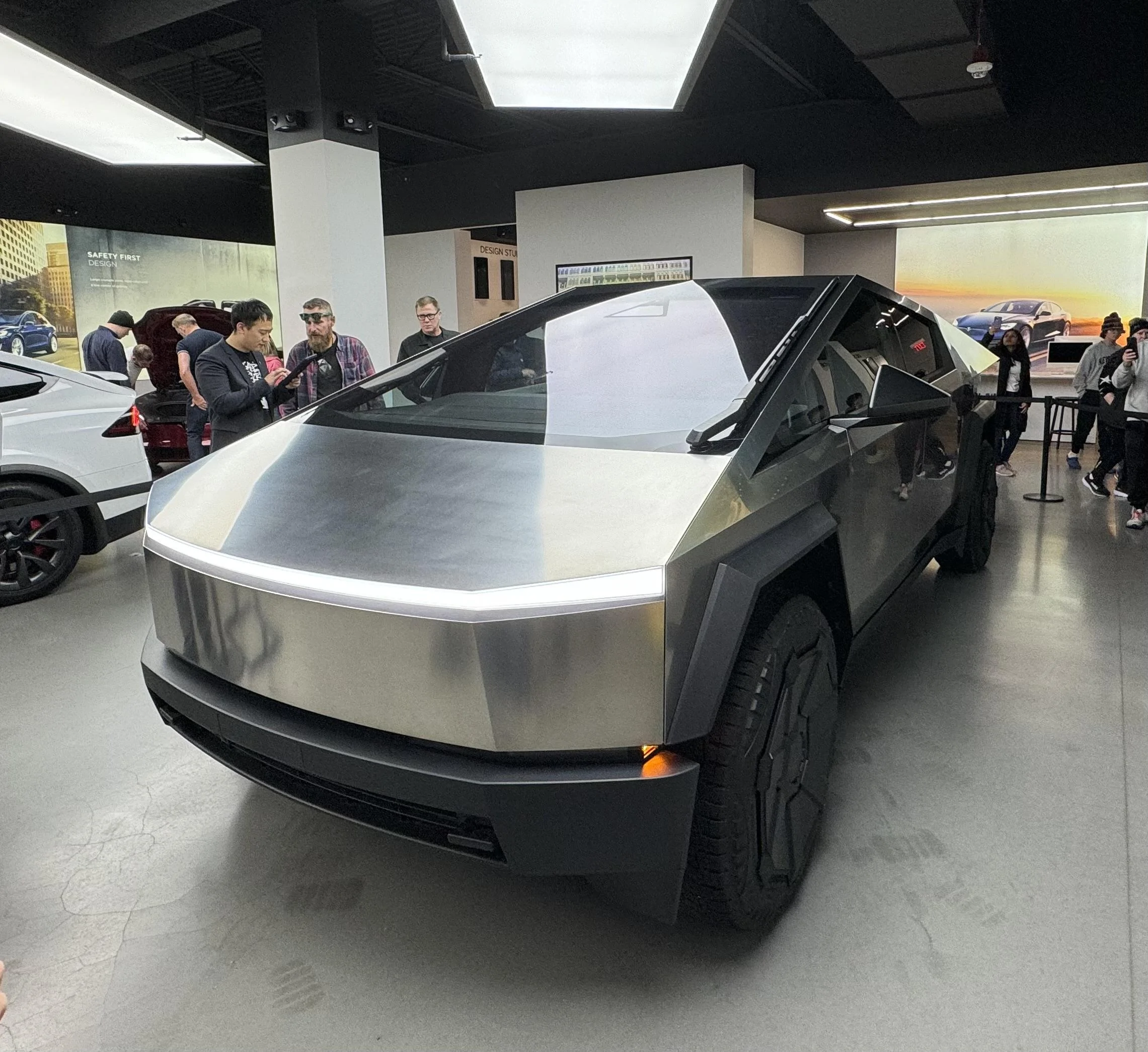 Tesla Cybertruck Cybertruck in Bellevue Washington showroom FINALLY!!! IMG_8131