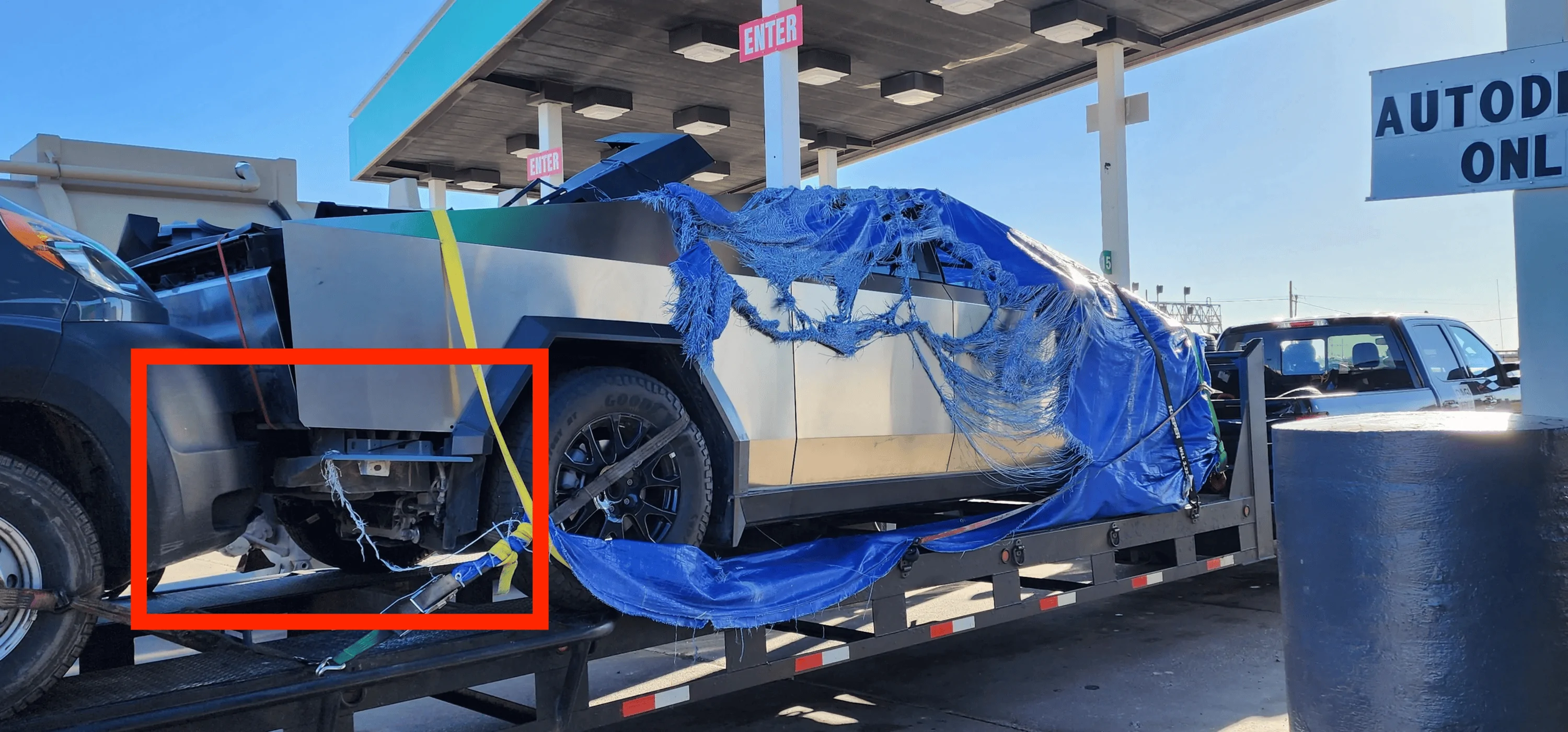 Tesla Cybertruck New look at what's underneath the Cyber Diaper (Departure Angle) 1700941514939