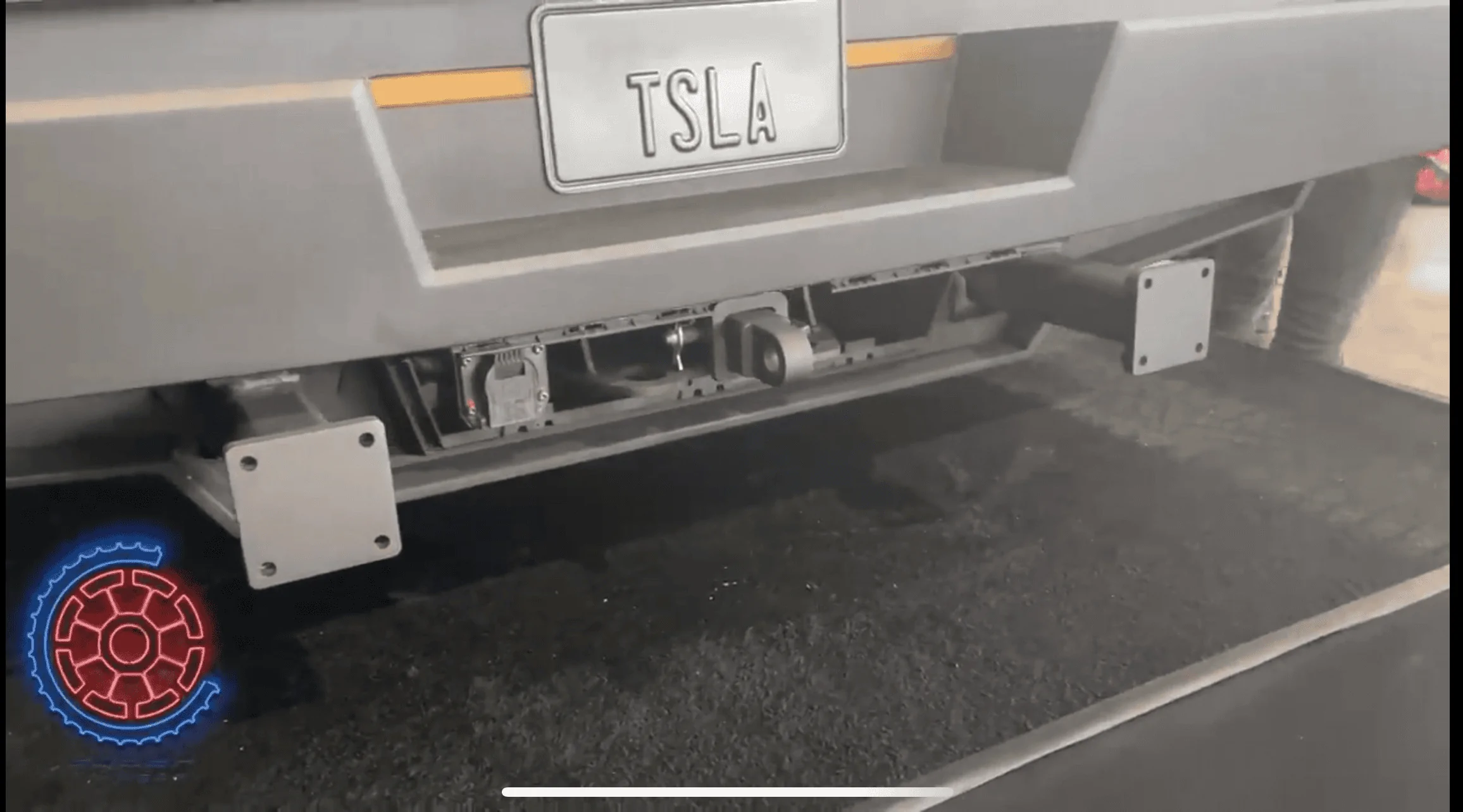 Tesla Cybertruck New look at what's underneath the Cyber Diaper (Departure Angle) 1700961161593
