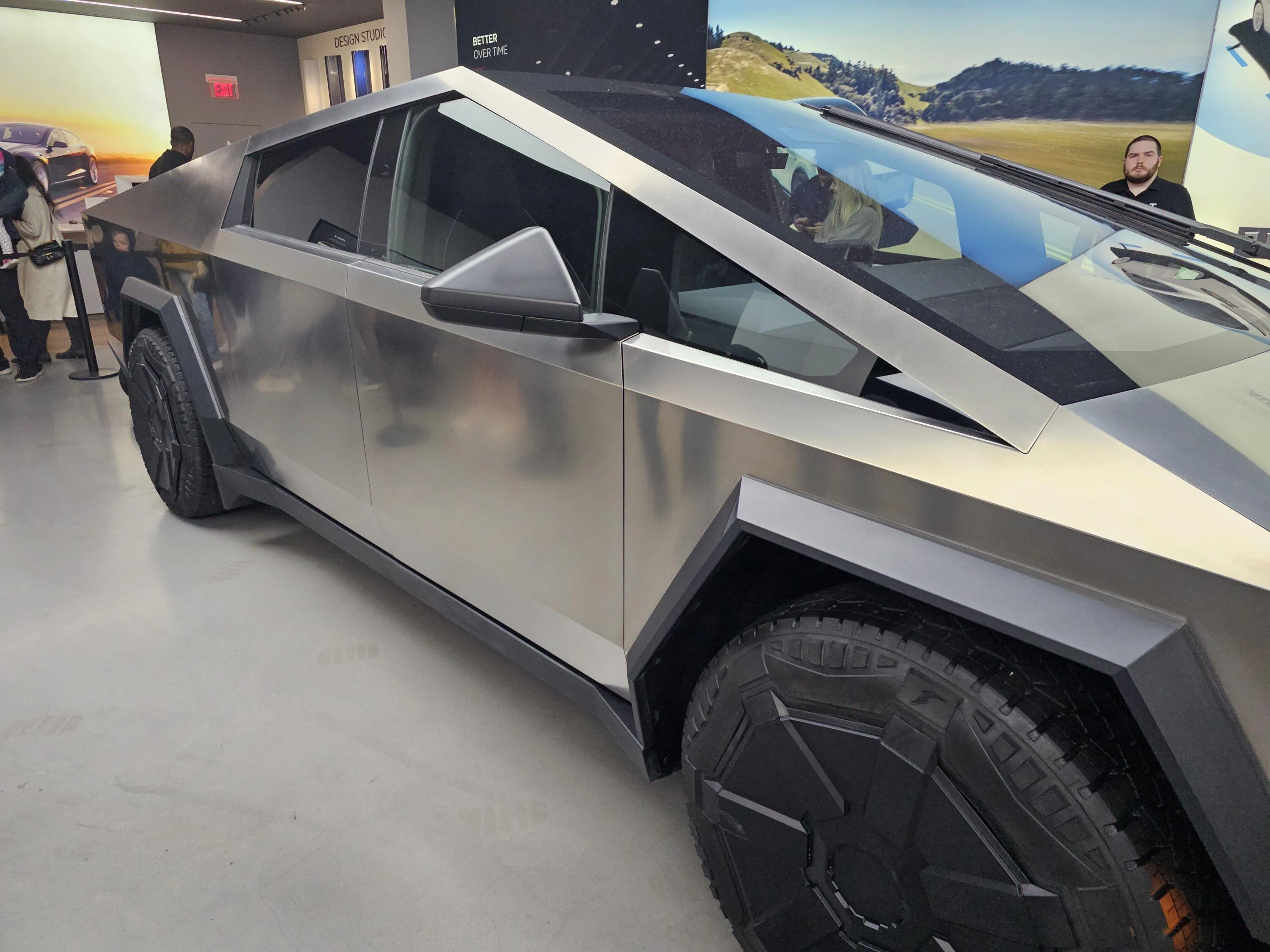 Tesla Cybertruck Cybertruck in Bellevue Washington showroom FINALLY!!! 20231126_165206