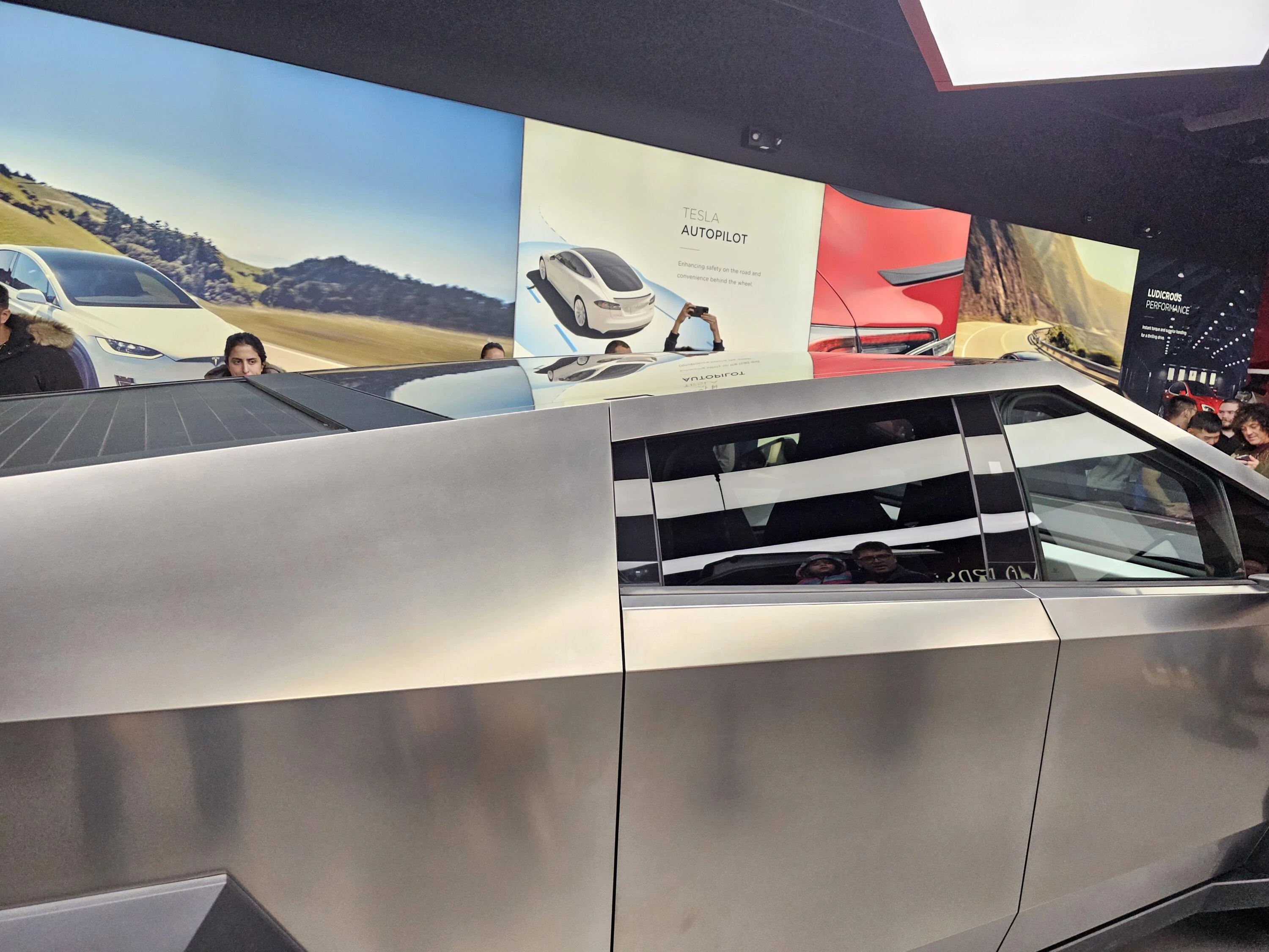 Tesla Cybertruck Cybertruck in Bellevue Washington showroom FINALLY!!! 20231126_165104