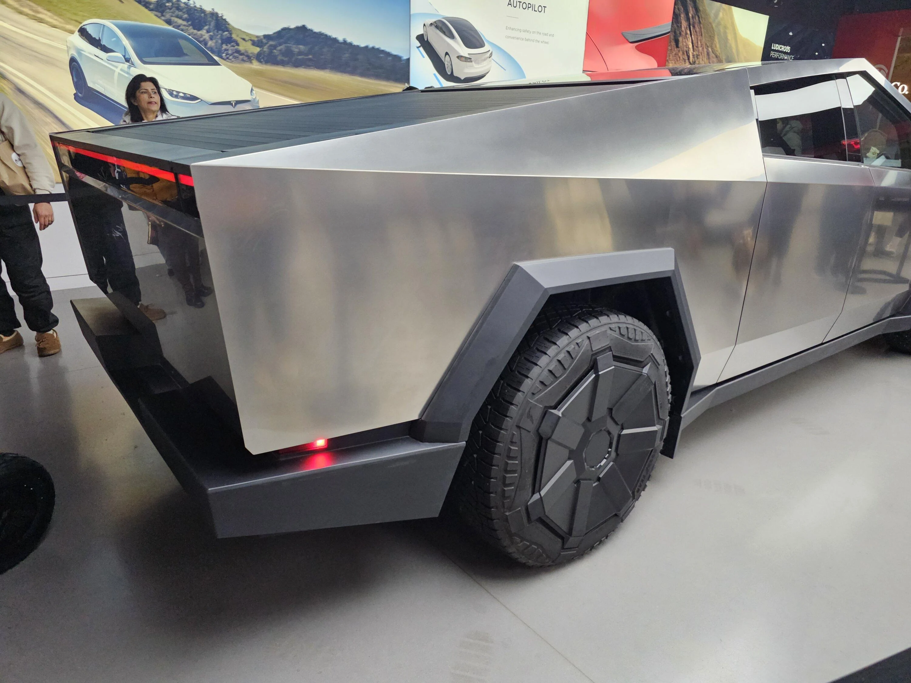Tesla Cybertruck Cybertruck in Bellevue Washington showroom FINALLY!!! 20231126_165051